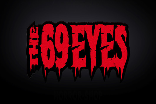 69 EYES logo vampire red patch