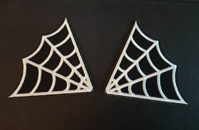 Spider web collar patch pair (big)