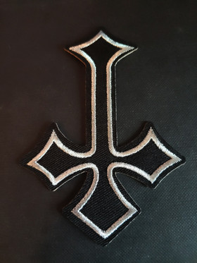 Inverted gothic cross patch