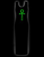 Neon Ankh Green long dress