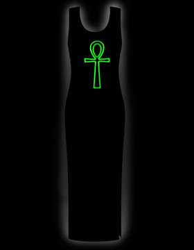 Neon Ankh Green pitkä mekko
