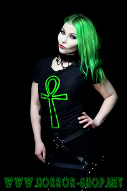 Ankh Green Neon light (T-shirt)