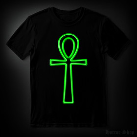 Ankh Green Neon light (T-shirt)