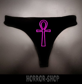 Neon Ankh pink String
