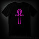 Ankh pink Neon light (T-shirt)