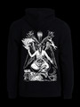Baphomet Black, hoodie with zipper