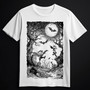 Bat and vampire kid white shirt (T-shirt)
