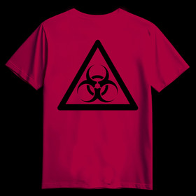 BIOHAZARD B cardinal red (T-shirt)