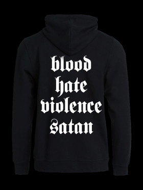 Black Metal Hooligan (hoodie with zipper)