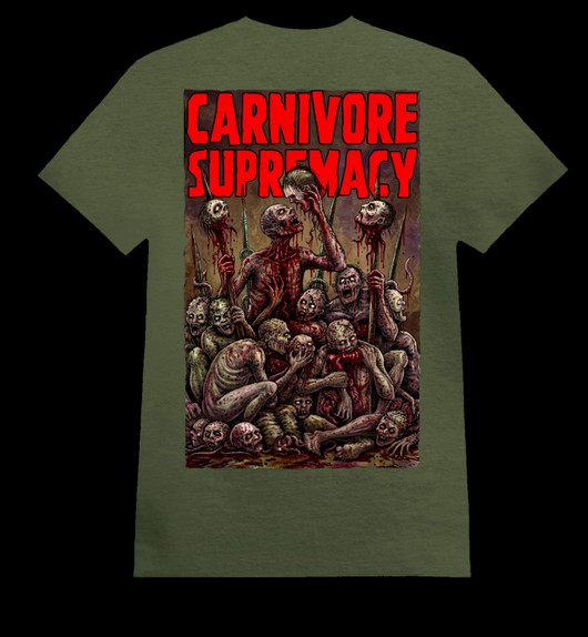 Carnivore Supremacy Army Green (T-shirt)