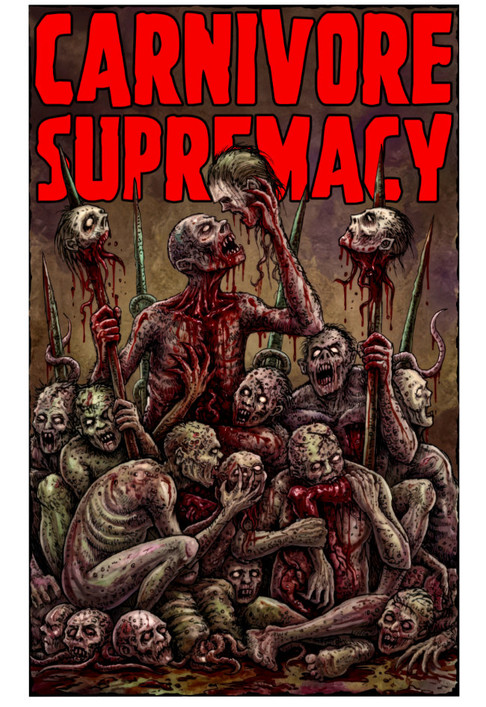 Carnivore supremacy sticker