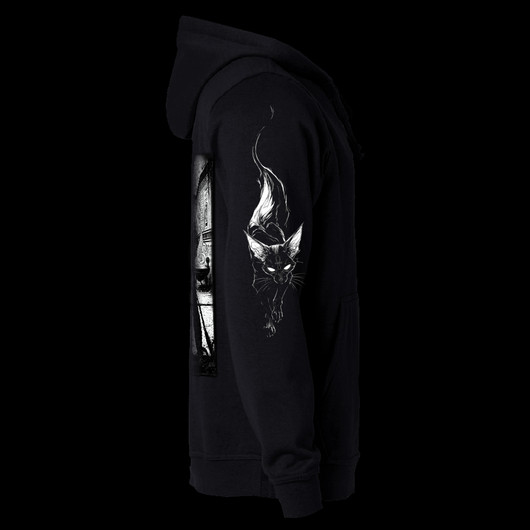 Cat god (hoodie with zipper)