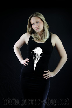 Crow skull long dress