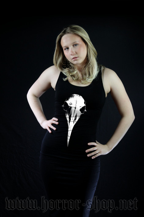 Crow skull long dress