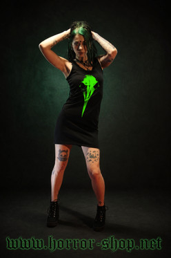 Crow Skull (green) dress