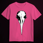 Crow skull pink T-shirt