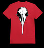 Crow skull (red T-shirt)