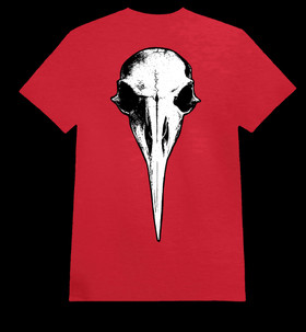 Crow skull (Red T-shirt)