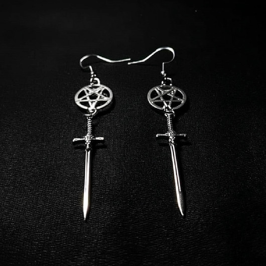 Dagger of the demon earrings
