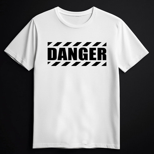 DANGER valkoinen (T-paita)