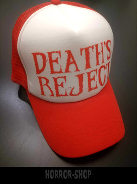Death's Reject - punavalkoinen trucker cap