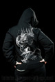 Japanese dragon hoodie with zipper