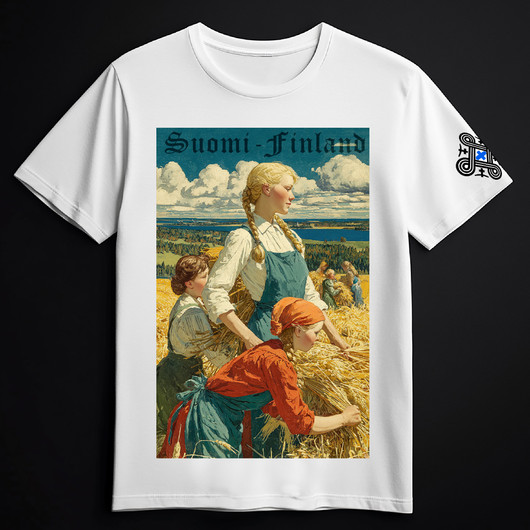 Suomi-Finland Harvest (white T-shirt)