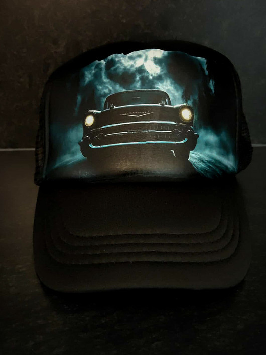 Ghost Chevy - black trucker cap