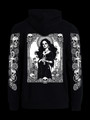 Goth Muerte -hoodie with zipper