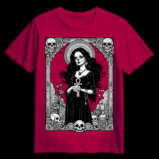 Goth Muerte cardinal red (T-shirt)