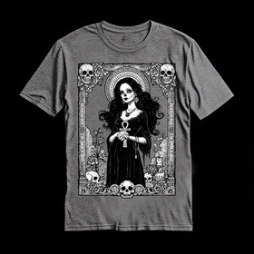 Goth Muerte grey (T-shirt)
