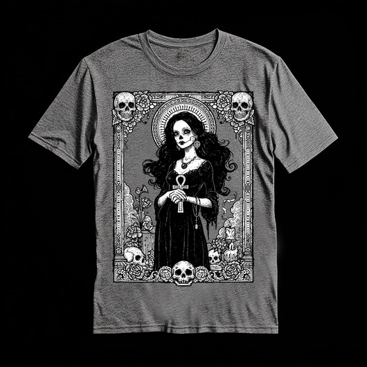 Goth Muerte grey (T-shirt)