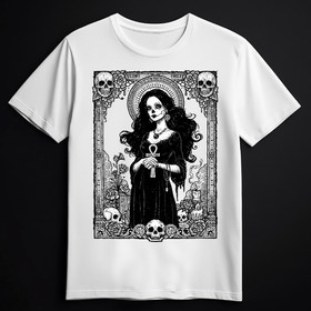 Goth Muerte white (T-shirt)
