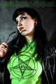 Lime green Pentagram T-shirt