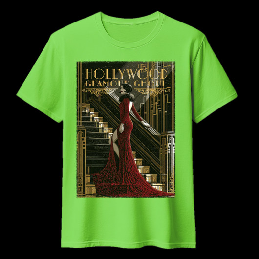 HOLLYWOOD GLAMOUR GHOUL lime green (T-shirt)