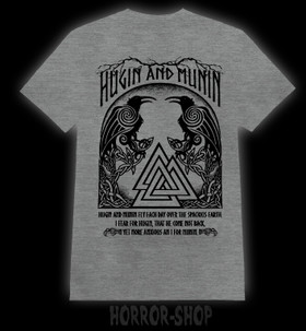 Hugin and Munin gray T-shirt