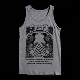 Hugin and Munin gray T-shirt