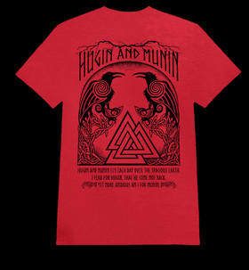 Hugin and Munin red T-shirt
