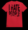 I HATE PEOPLE red T-shirt
