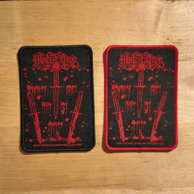 Mütiilation - Destroy Your Life for Satan red, black border - Patch