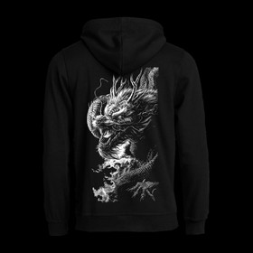 Japanese dragon Huppari vetoketjulla