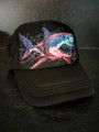 Killer shark - black trucker cap