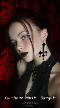 Lacrimae Noctis - Sanguis earrings