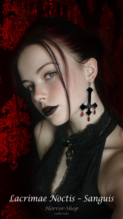 Lacrimae Noctis - Sanguis earrings
