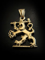Lion Fight Club pedant gold plated