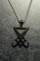 Sigil of lucifer Der Anhänger (schwarz)