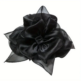 Black lace sun hat, polyester