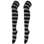 Black and grey triped Knee socks