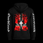 Norwegian Satanas hoodie with zipper