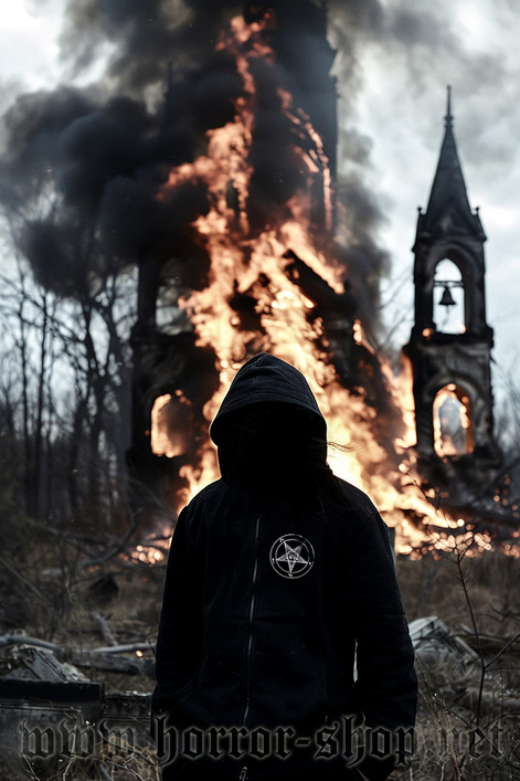 Pentagram Huppari vetoketjulla